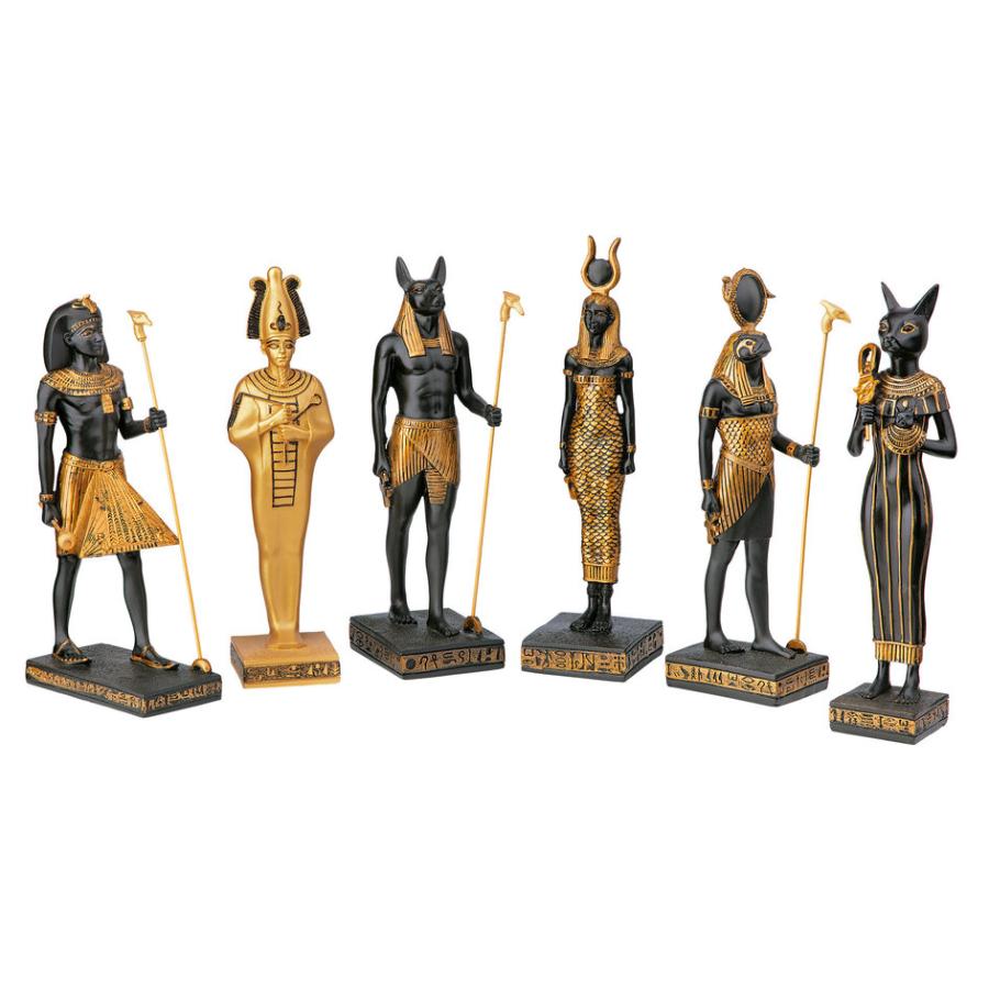 古代エジプトの冥界の神オシリスの彫像ピラミッドアート彫刻 古代エジプトの冥界の神オシリスの彫像ピラミッドアート彫刻