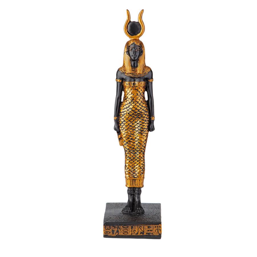 古代エジプトの愛の女神ハトホル彫像ピラミッド アート彫刻 古代エジプトの愛の女神ハトホル彫像ピラミッド アート彫刻