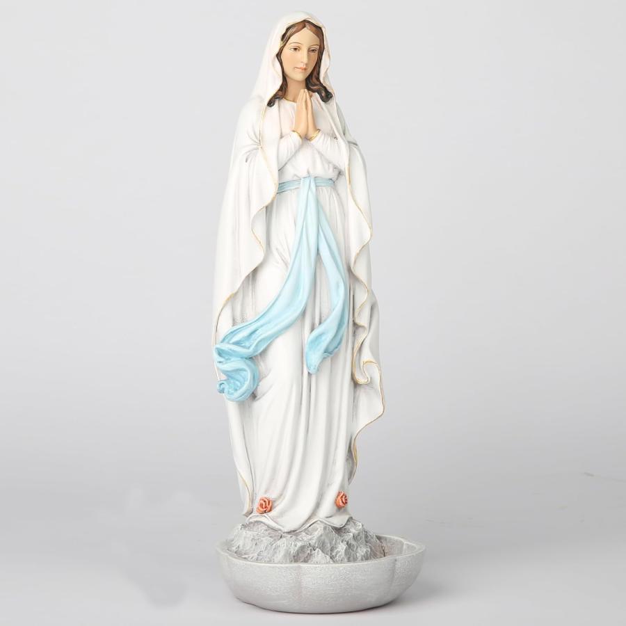 ルルドの聖母像聖母マリア祝福された聖母ルルドロザリオホルダー彫像高