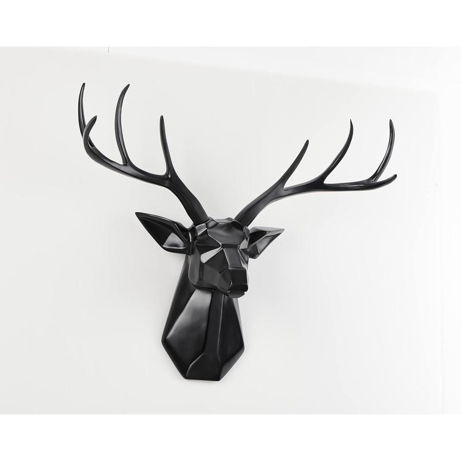 鹿 頭 彫像 リアル 3D 動物 彫刻 壁掛け 壁画 アンティーク オブジェ ヨーロッパスタイル ゴールド ブロンズ AT11873 壁の彫刻装飾 鹿 の頭の壁の装飾の彫刻、人工鹿の角鹿の頭壁掛け装飾動物の頭壁の装飾の像ポーチの居間の寝室のため 壁 装飾 インテリア, image size:900x900