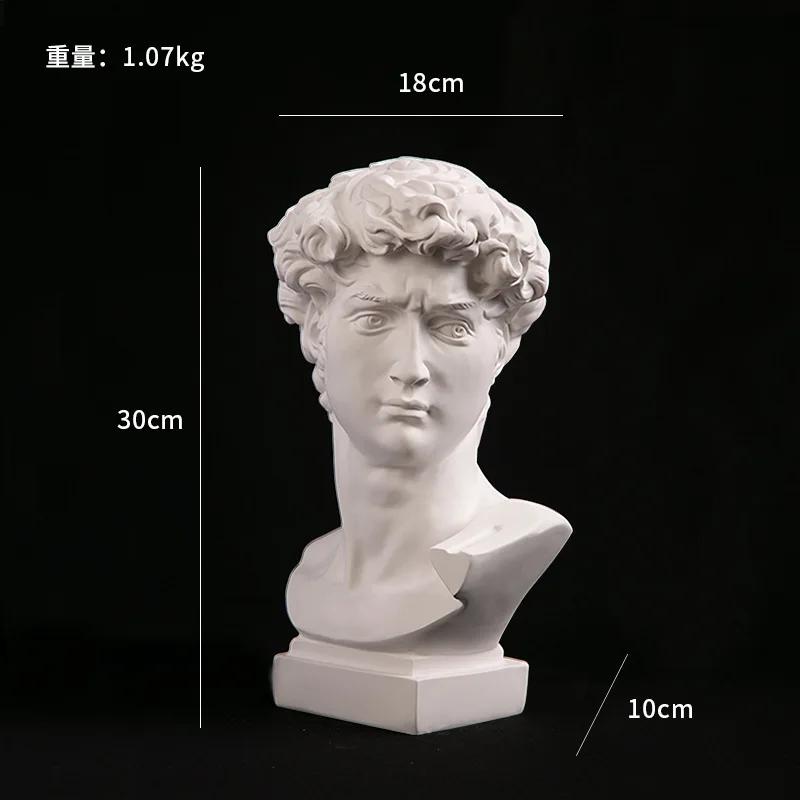 ミケランジェロ作ダビデ胸像現代抽象芸術バスト彫刻家の装飾 ミケランジェロ作ダビデ胸像現代抽象芸術バスト彫刻家の装飾