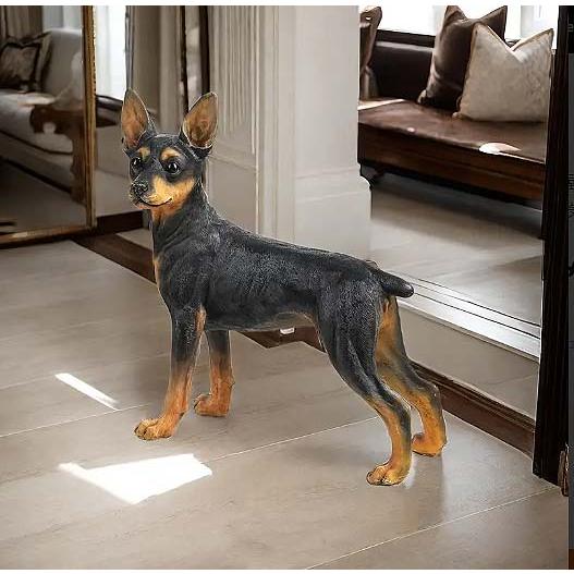 ミニチュア・ピンシャー彫像 置物 ホームインテリア彫刻 オーナメント