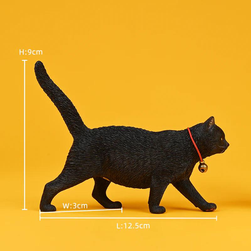 1/6サイズ 歩き回る茶トラ柄の猫 リアルチャトラネコフィギュア動物