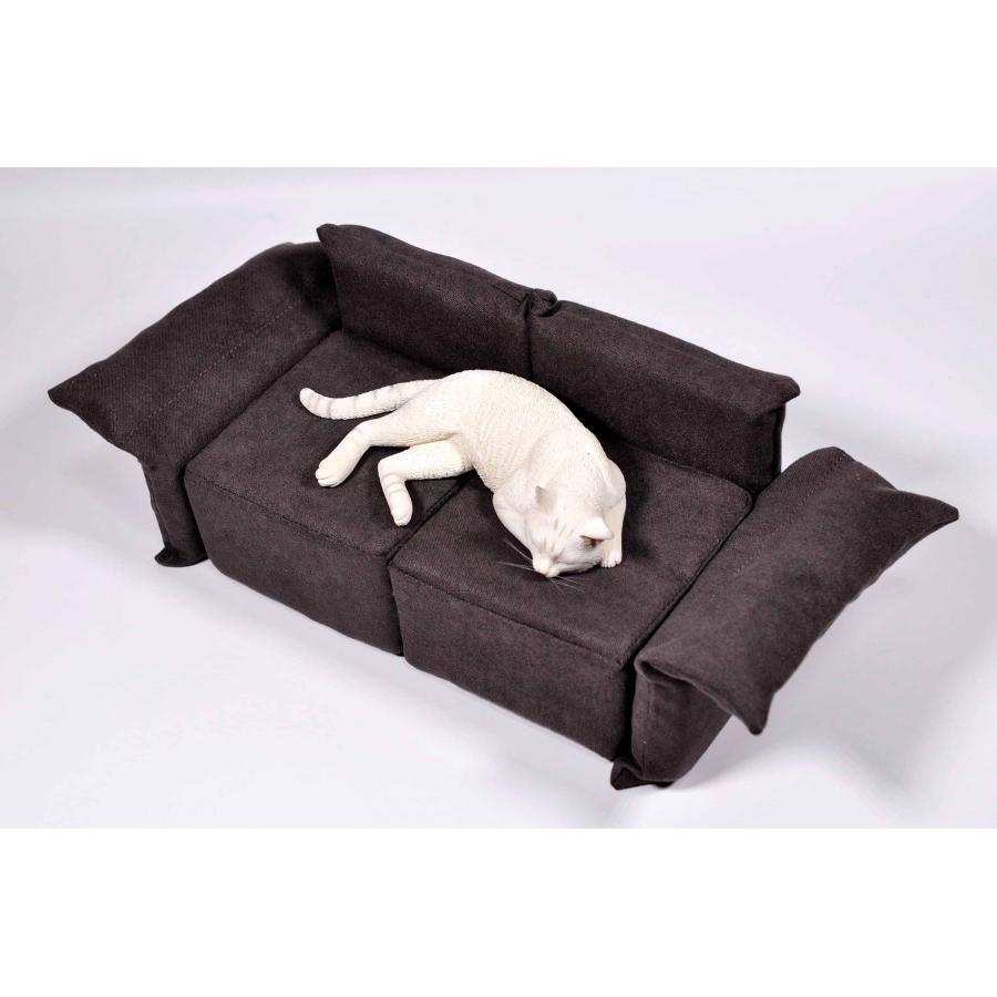 1/6 サイズ ソファーの上で眠る白猫 リアルフィギュア 猫動物置物 動物彫像 ネコ好きプレゼント輸入品JXK-142B |  | 03