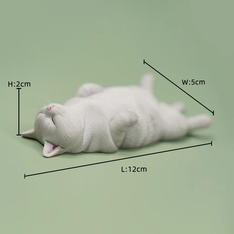 1/6サイズ クッションの上で、ヘソ天で眠る、サバトラ猫 リアルフィギュア ネコ動物彫像置物 ネコ好きプレゼント輸入品JXK-170B |  | 06