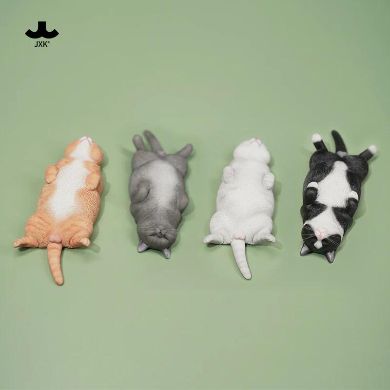 1/6サイズ クッションの上で、ヘソ天で眠る、サバトラ猫 リアルフィギュア ネコ動物彫像置物 ネコ好きプレゼント輸入品JXK-170B |  | 07