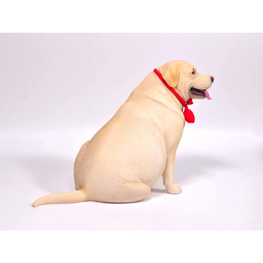 1/6サイズ 太っちょの白ラブ ホワイト ラブラドール レトリーバー犬
