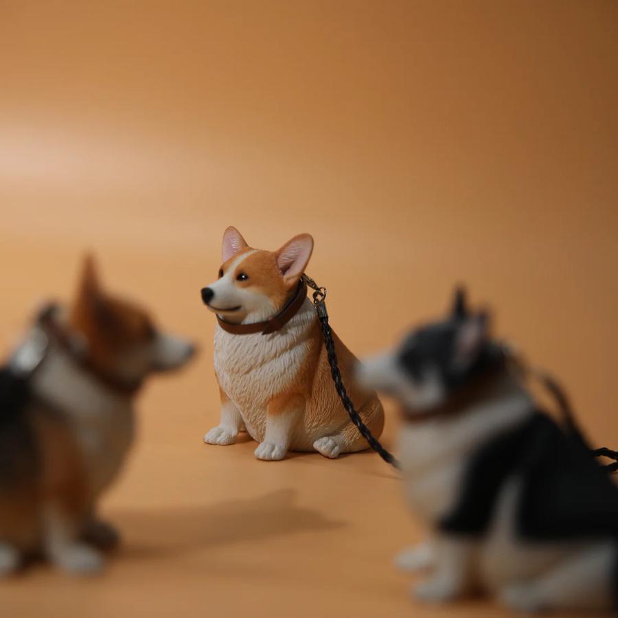 1/6サイズ 太っちょ レッド色のウェルシュ・コーギー・ペンブローク犬