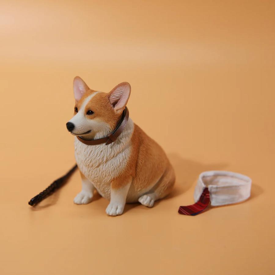 1/6サイズ 太っちょ レッド色のウェルシュ・コーギー・ペンブローク犬