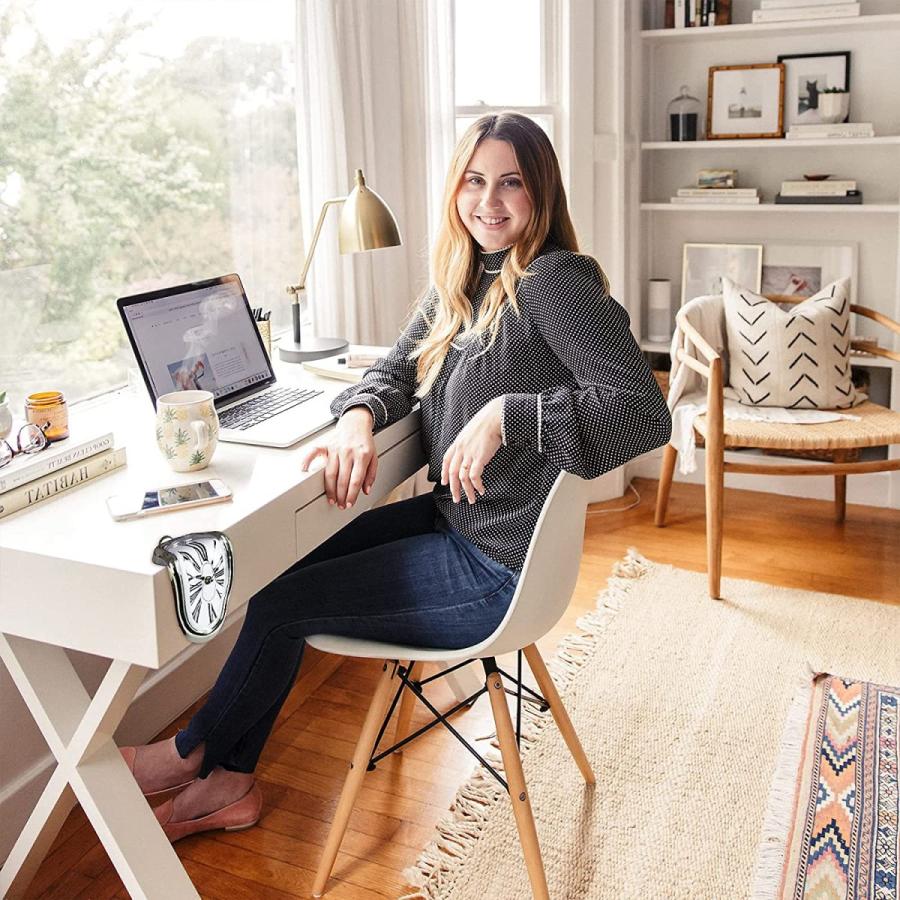 サルバドール・ダリ 溶ける時計、ホームインテリア装飾 棚の為の溶けた時計シルバー壁彫刻玄関新築贈り物輸入品 |  | 05