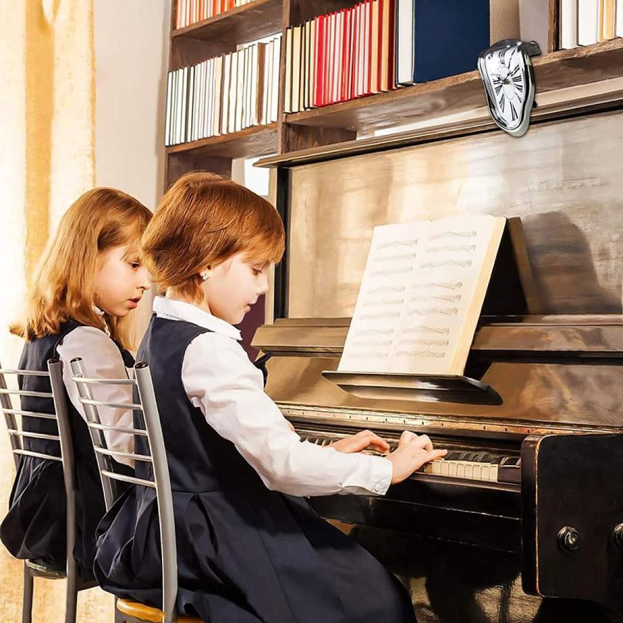 サルバドール・ダリ 溶ける時計、ホームインテリア装飾 棚の為の溶けた時計シルバー壁彫刻玄関新築贈り物輸入品 |  | 06