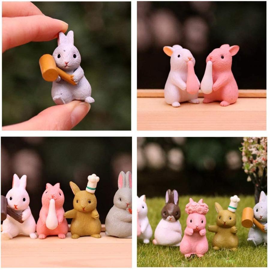 愛らしいミニバニー/ ミニうさぎ置物 イースターウサギ 彫像