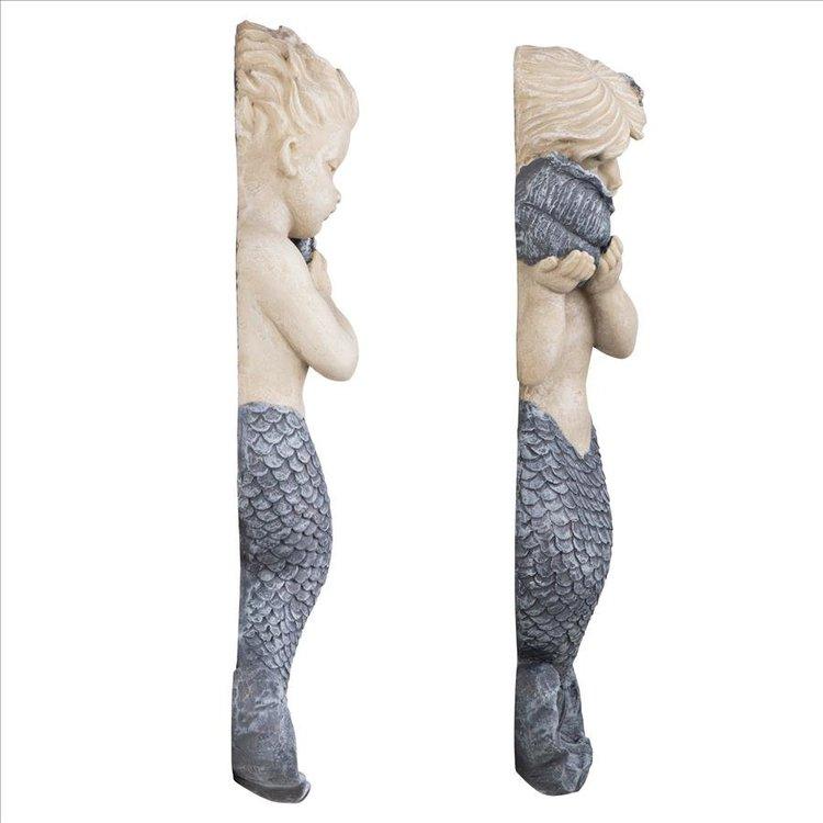海の音色 マーメイド人魚の壁彫刻 彫像/ プール スパ サウナ 海の音色 マーメイド人魚の壁彫刻 彫像/ プール スパ サウナ