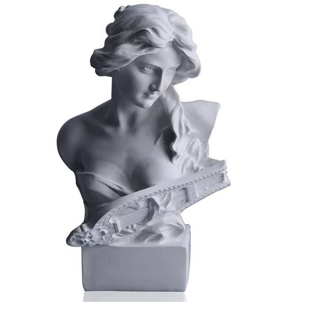 ギリシャ神話 月の女神アルテミス胸像置物 スケッチ練習彫像、美学彫刻、リビングルーム、ベッドルーム（輸入品｜romando｜02