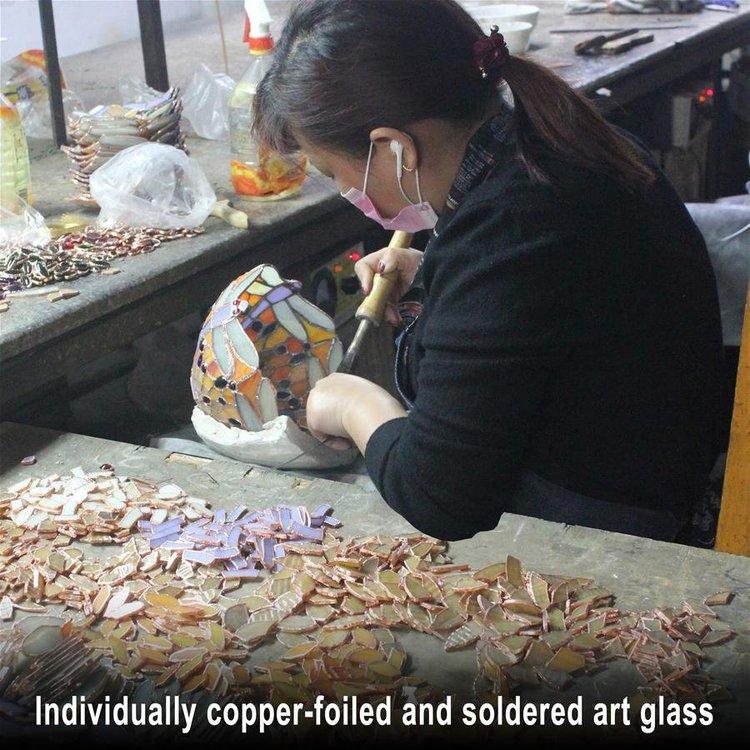 東洋の鯉のステンドグラス ウインドウ 和風アート工芸 誕生日