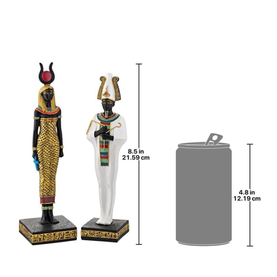 古代エジプト オシリスとハトホルの神像 彫像 アート彫刻 古代エジプト オシリスとハトホルの神像 彫像 アート彫刻