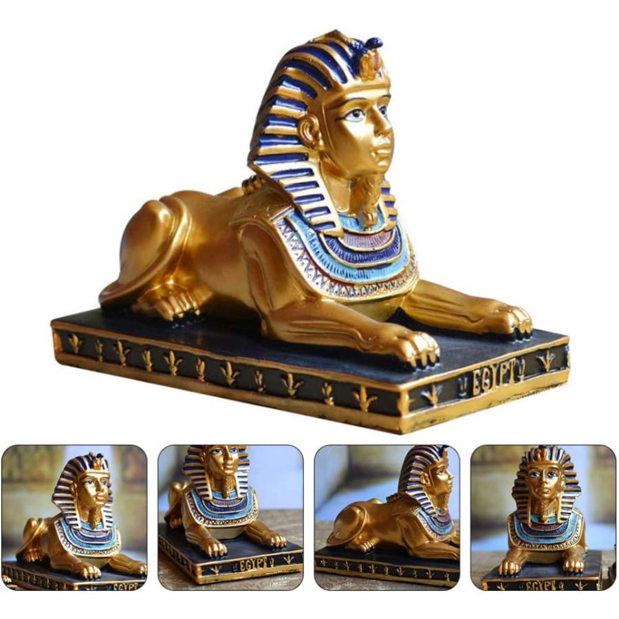 古代エジプトのスフィンクス彫像、エジプトの神々 砂漠の廃墟 装飾彫刻