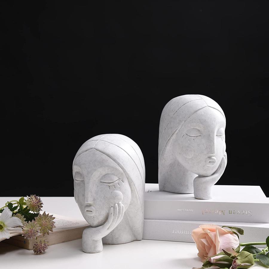 現代彫刻家の装飾彫刻 女性の頭部の彫像オーナメント アート彫刻(輸入品｜romando｜03