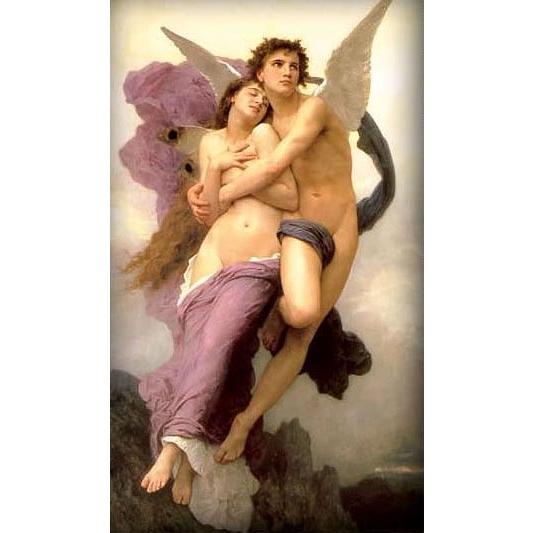 ギリシャ神話 エロス（クピドー）とプシュケ プシュケを抱くエロス