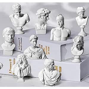 古代ギリシャの胸像と彫刻10個セット ミニ置物 小さな女神像 ギリシャ