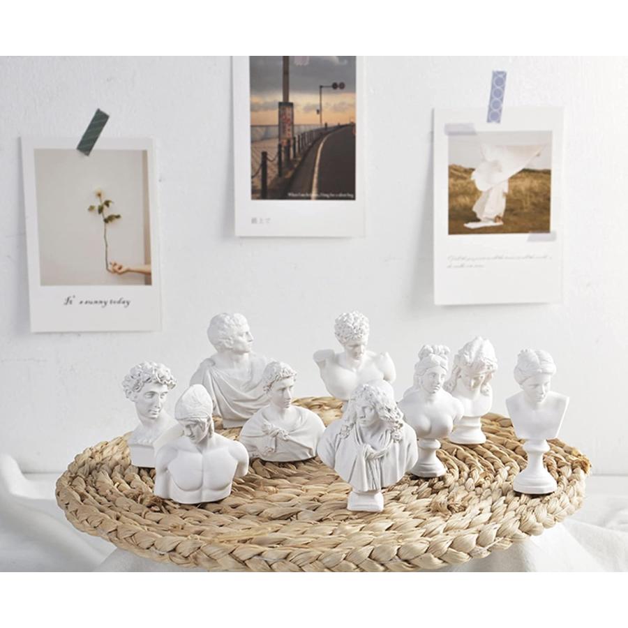 古代ギリシャの胸像と彫刻10個セット ミニ置物 小さな女神像