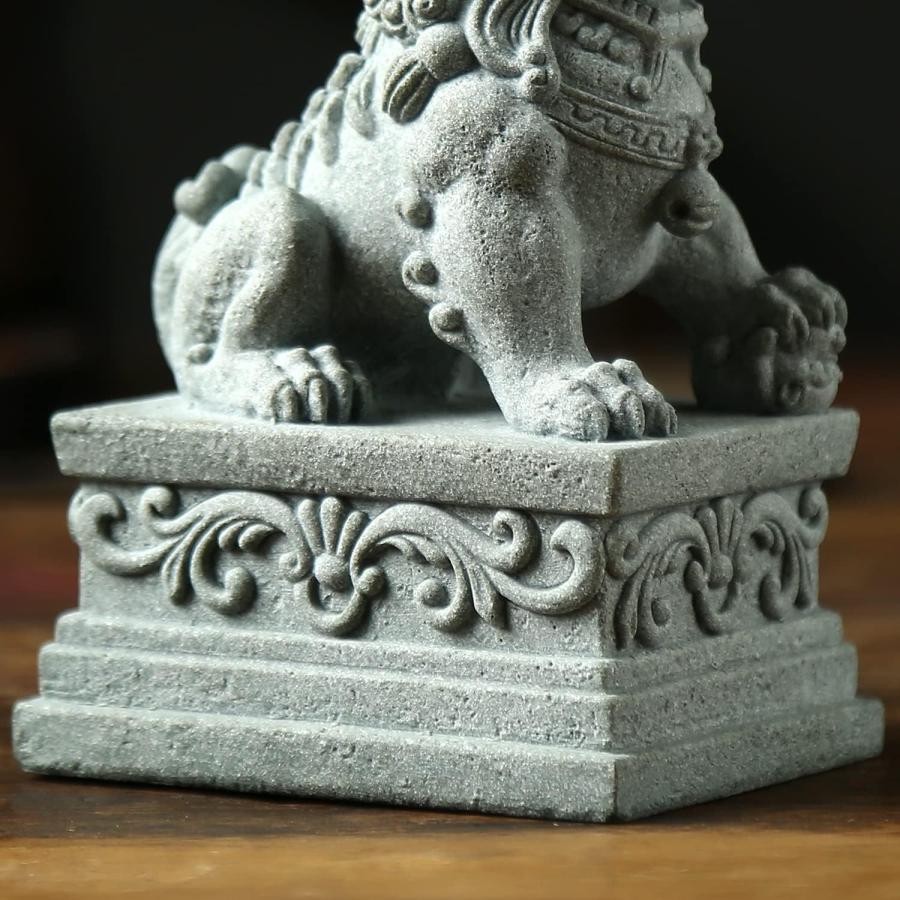 狛犬彫像ペア 守護ライオン石像彫刻 中国風水 アート工芸 新築 狛犬彫像ペア 守護ライオン石像彫刻 中国風水 アート工芸 新築
