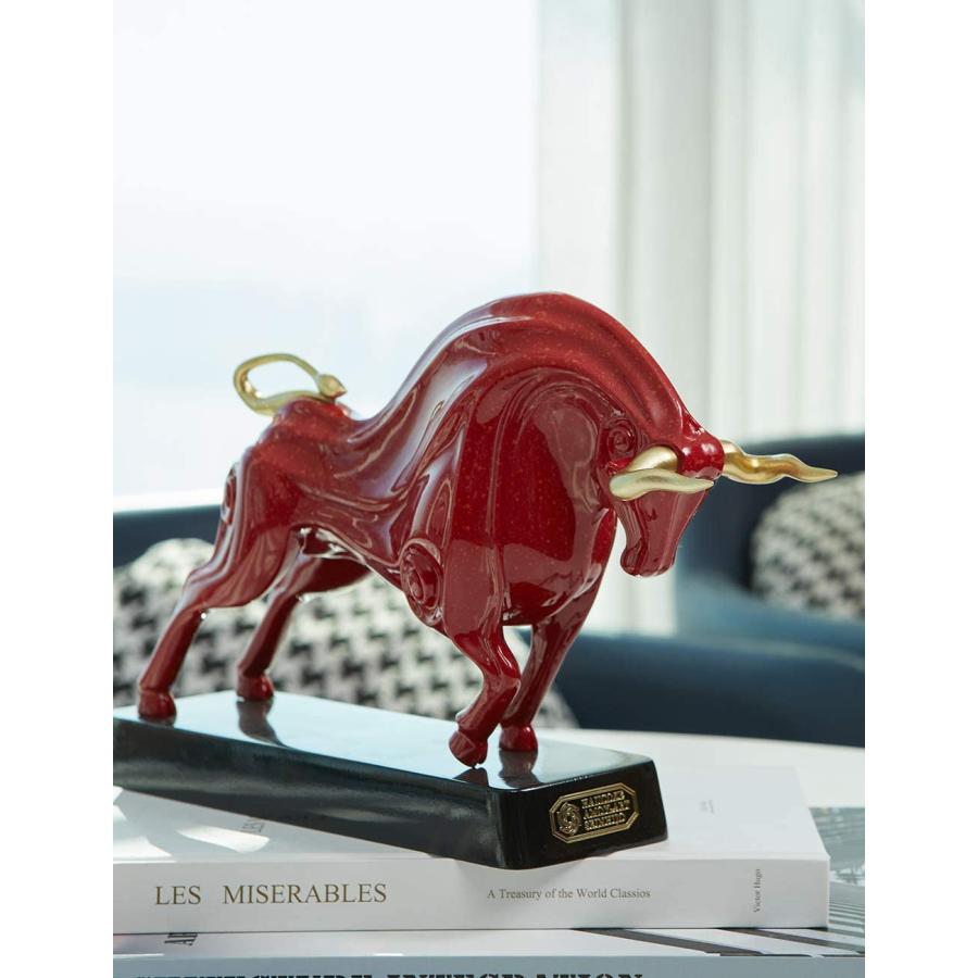 ウォールストリート ブル彫像 牡牛彫刻 動物装飾 置物 ホームアート