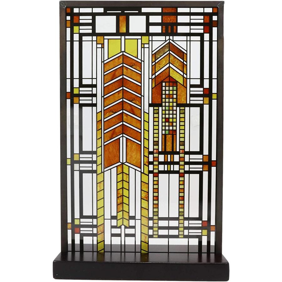 セール！即納！フランクロイドライト秋のウルシステンドグラスアートメタルフレーム壁掛けスーザン・ローレンスダナハウス輸入品 |  | 01