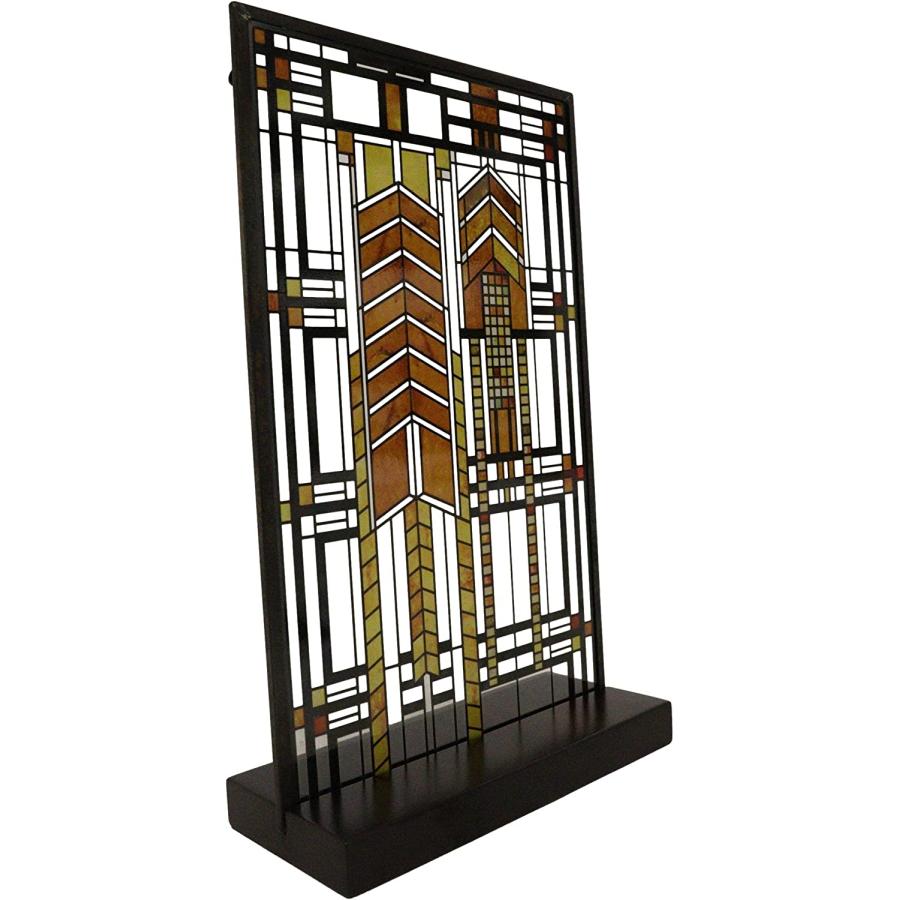 セール！即納！フランクロイドライト秋のウルシステンドグラスアートメタルフレーム壁掛けスーザン・ローレンスダナハウス輸入品 |  | 03