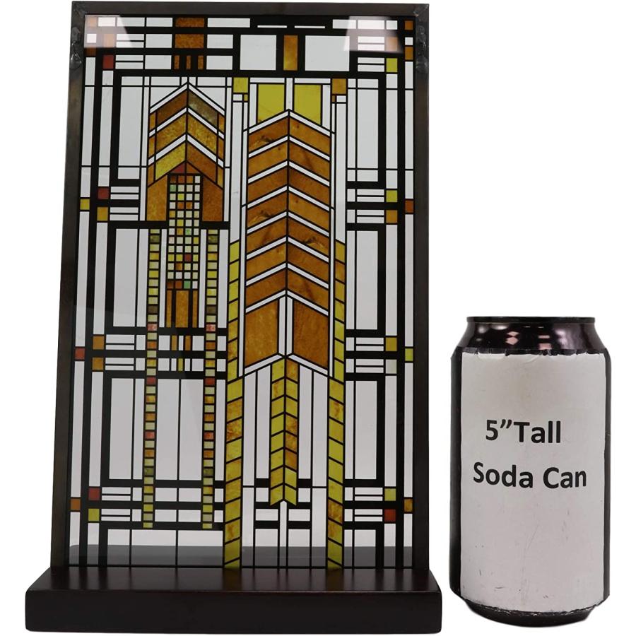 セール！即納！フランクロイドライト秋のウルシステンドグラスアートメタルフレーム壁掛けスーザン・ローレンスダナハウス輸入品 |  | 05