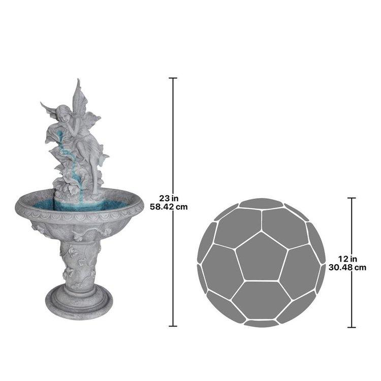 妖精のガーデン噴水彫像 ファンタジーな台座の噴水で魔法のよう 妖精のガーデン噴水彫像 ファンタジーな台座の噴水で魔法のよう