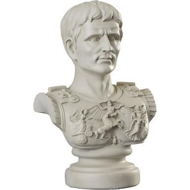 プリマポルタのアウグストゥス シーザー胸像 英雄彫像 高さ約38ｃｍ / ローマ帝国 勇気 英雄 皇帝 社長室（輸入品 |  | 04