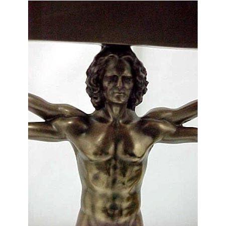 レオナルドダ・ヴィンチによる男性ブロンズ彫像 レオナルドダ・ヴィンチによる男性ブロンズ彫像