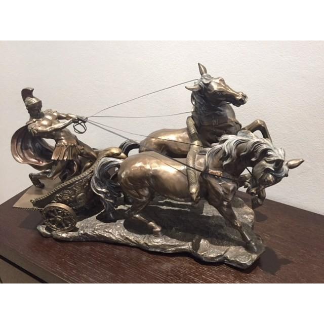 ローマ時代のチャリオット(戦闘用馬車)ブロンズ風仕上げ/ 古代 ローマ時代のチャリオット(戦闘用馬車)ブロンズ風仕上げ/ 古代