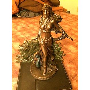 ピーコック（孔雀）と女神、ヘラ（ヘーラー）ギリシャ神話 彫像/ 最高位の女神 結婚,母性貞節を司る（輸入品 |  | 05