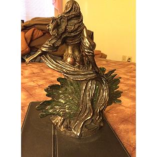 即納！ピーコック（孔雀）と女神、ヘラ（ヘーラー）ギリシャ神話 彫像/ 最高位の女神 結婚,母性貞節を司る（輸入品｜romando｜07
