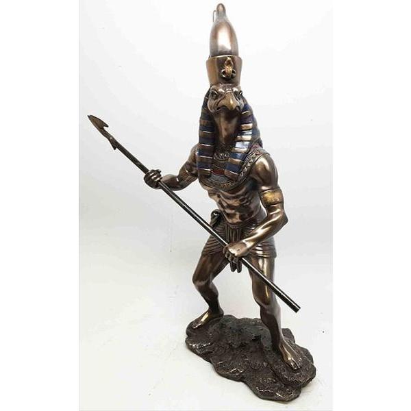 古代エジプト 戦争と天空の神 ホルス 置物彫刻 彫像オブジェ 天空の神 ウジャトの目 ファラオ 神の化身 ピラミッド ナイル 贈り物 輸入品