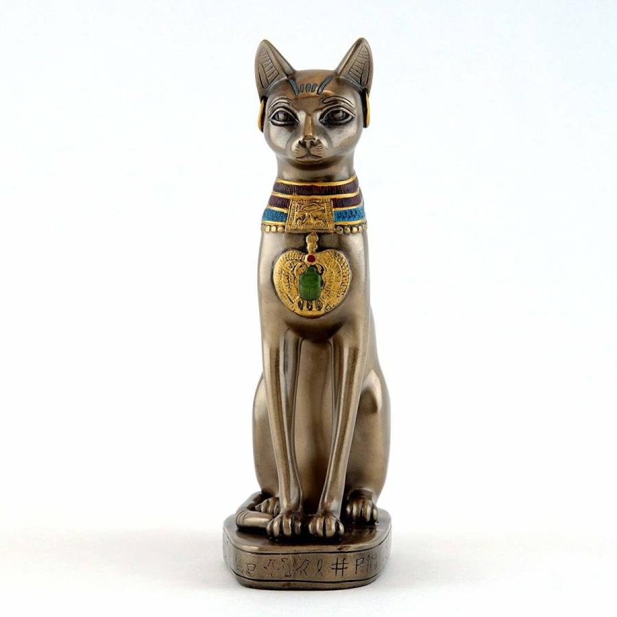 エジプトアンティーク　黄金に輝く木彫りのネコの彫刻オブジェ 618mWUw85CL._AC_UL210_SR210,