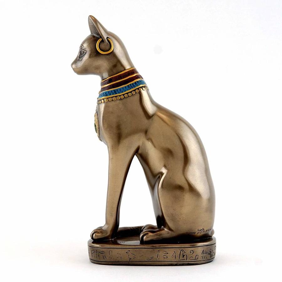 古代エジプト猫神像 座るバステト神 彫像 彫刻オブジェ ブロンズ 古代エジプト猫神像 座るバステト神 彫像 彫刻オブジェ ブロンズ