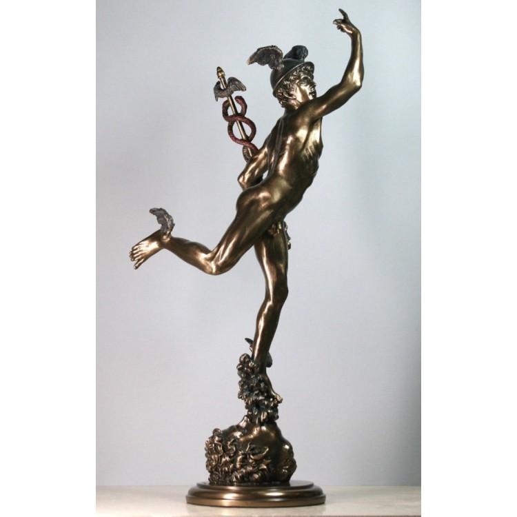 天翔けるマーキュリー（ギリシャ ヘルメス神）彫刻彫像 ジャン