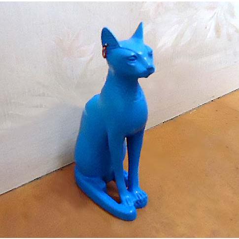 100 の保証 バステト神 猫神 彫像 彫刻 エジプト製 Bastet Cat Statue Blue Made In Egypt 輸入品 安い購入 Oldweb15 Freelancefordreams Com