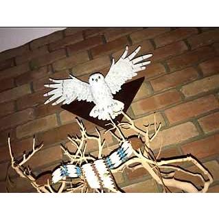 動物彫刻 神秘的な妖精 白フクロウ(梟)壁彫刻 彫像/ バード 動物彫刻 神秘的な妖精 白フクロウ(梟)壁彫刻 彫像/ バード