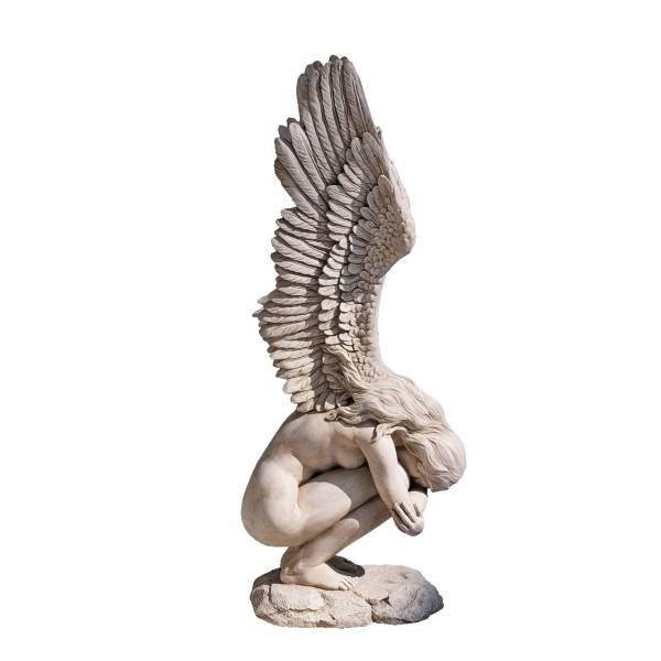 思い出と償いの うずくまる天使 彫像 彫刻 輸入品 悲しみ 慈しみ 平和 失恋 悲哀 テーマ ガーデン 輸入品 T8a064 浪漫堂ショップ 通販 Yahoo ショッピング