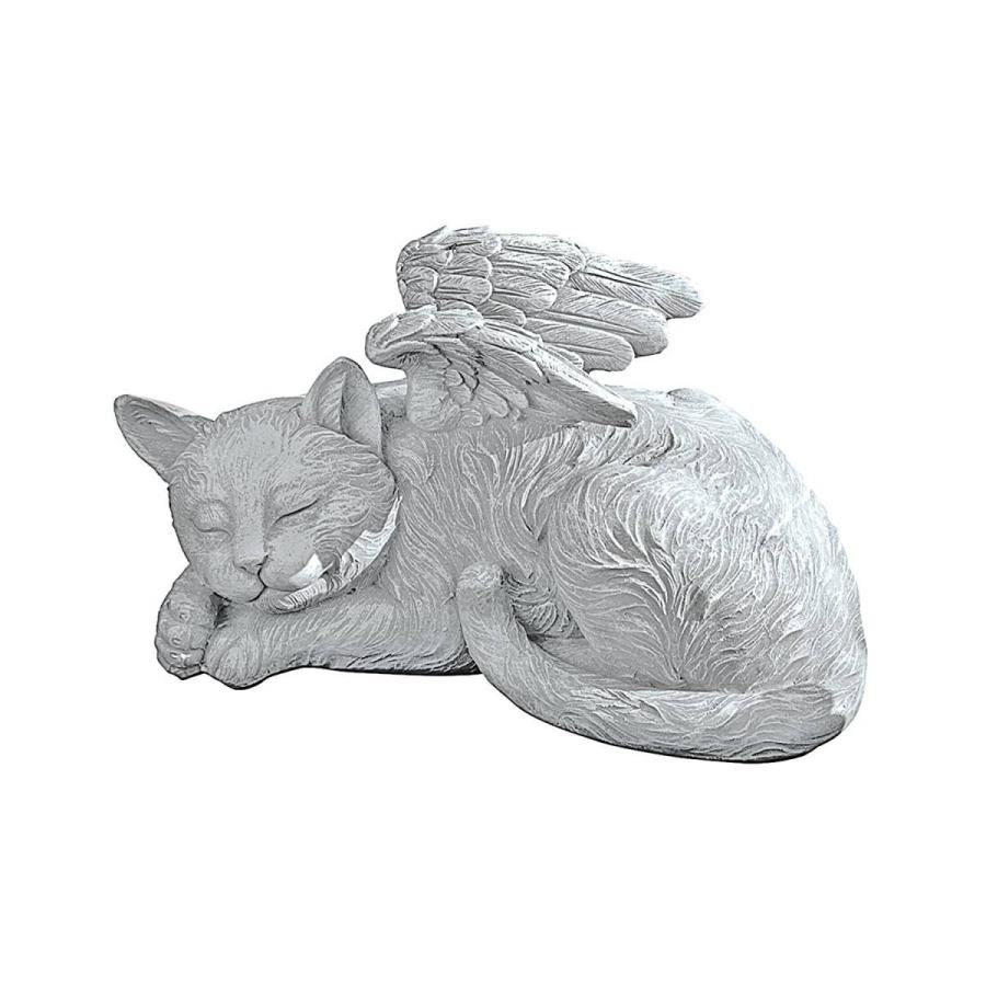 眠る猫（ネコ）の天使 メモリアルエンジェル ガーデン彫刻 彫像