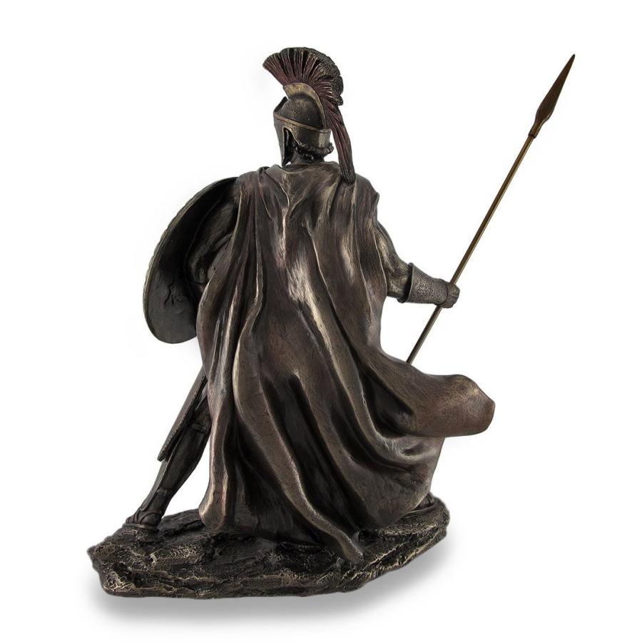 古代ギリシア スパルタ王 戦士 レオニダス ブロンズ風彫像 彫刻/ ペルシャ戦争 テルモピュライの戦い 贈物（輸入品）