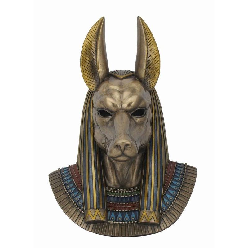 古代エジプト アヌビス神 胸像 ブロンズ風 彫像 彫刻 高さ36cm 古代エジプト アヌビス神 胸像 ブロンズ風 彫像 彫刻 高さ36cm