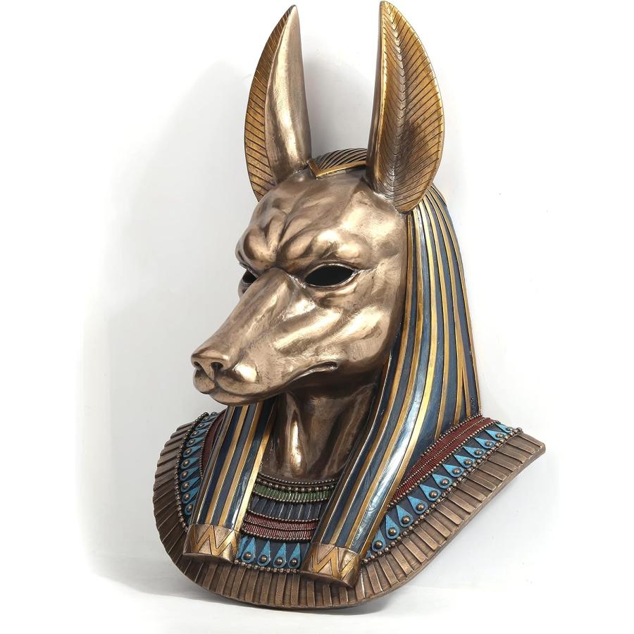 古代エジプト アヌビス神 胸像 ブロンズ風 彫像 彫刻 高さ36cm 古代エジプト アヌビス神 胸像 ブロンズ風 彫像 彫刻 高さ36cm