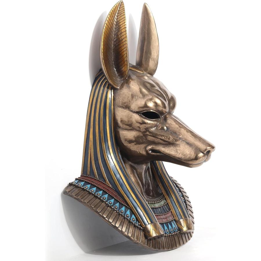 古代エジプト アヌビス神 胸像 ブロンズ風 彫像 彫刻 高さ36cm 古代エジプト アヌビス神 胸像 ブロンズ風 彫像 彫刻 高さ36cm