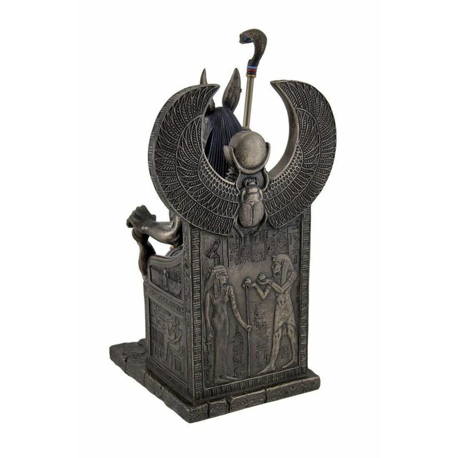 玉座に座る 古代エジプトの神 アヌビス神 彫像 彫刻/ ピラミッド 玉座に座る 古代エジプトの神 アヌビス神 彫像 彫刻/ ピラミッド