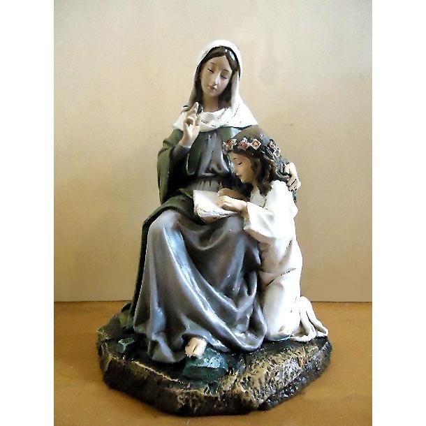 【希少】西洋彫刻 ルネッサンス彫刻 聖母マリアと聖アンナ 高さ17cm(輸入品) 西洋美術彫刻 ルネッサンス彫刻 聖母マリアと聖アンナ 高さ17cm